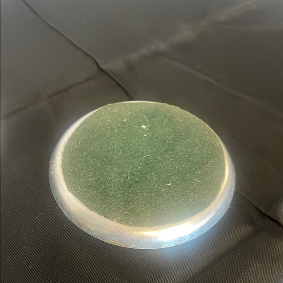 Artistic Silver Decorative coasters set of 2 aluminum Reynolds’s 1940’s/50’s - Picture 3 of 4